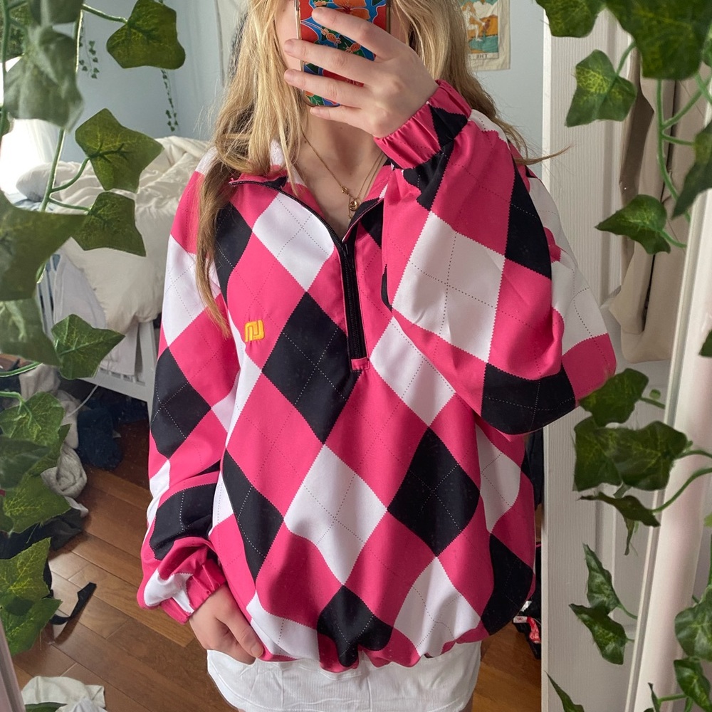 Oversized mens golf jacket